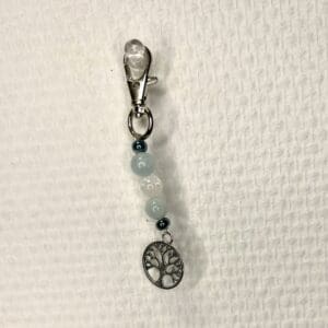 Charm Aigue marine - Cristal de roche