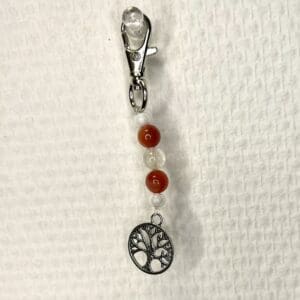 Charm Cornaline-Cristal de roche