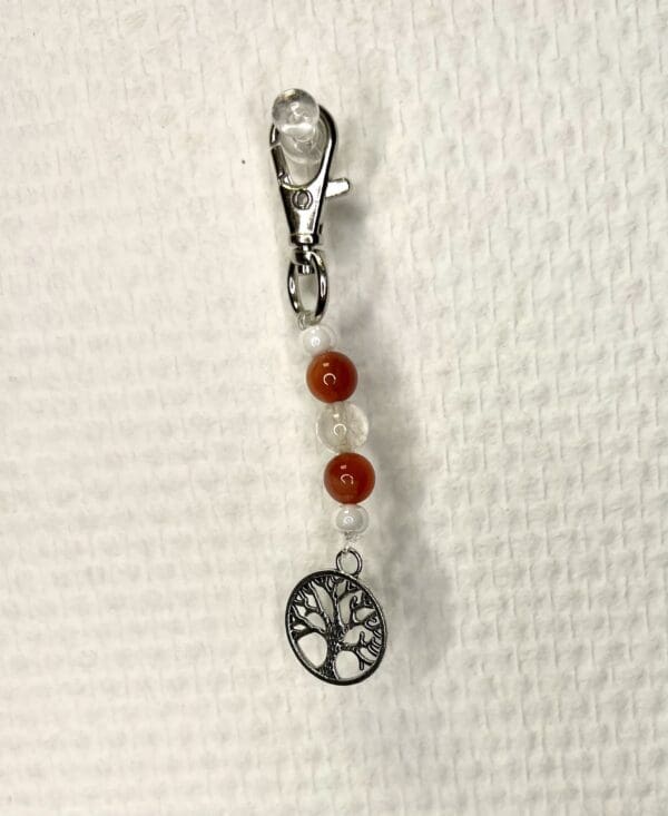 Charm Cornaline-Cristal de roche