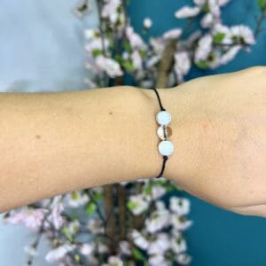 Bracelet réglable Howlite-Cristal