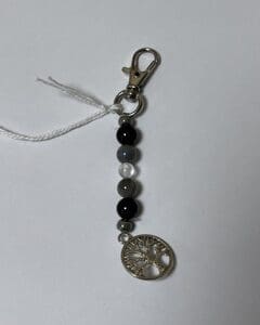 Charm Labradorite - Tourmaline - Cristal de roche