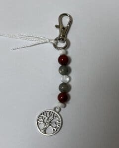 Charm Labradorite - Jaspe rouge - Cristal de roche