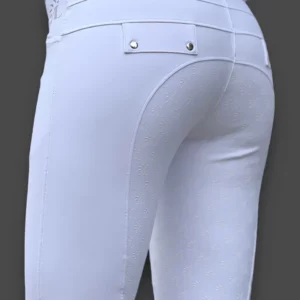 Pantalon One name full grip blanc - Alexandra Ledermann