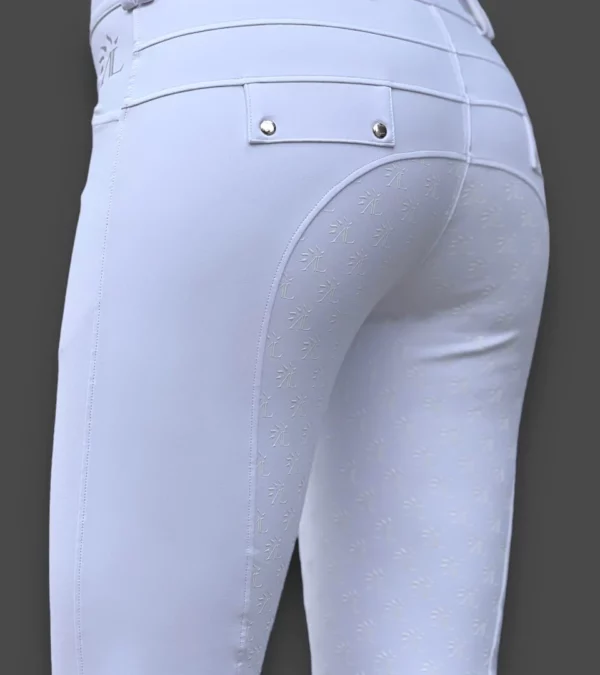 Pantalon One name full grip blanc - Alexandra Ledermann