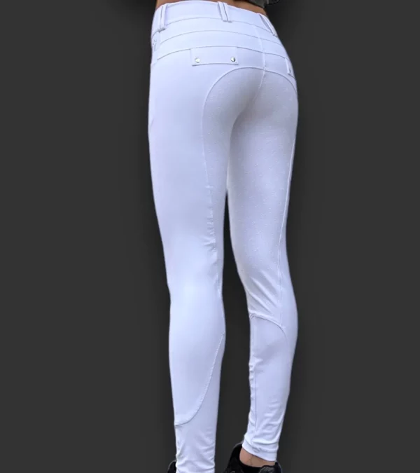Pantalon One name full grip blanc - Alexandra Ledermann – Image 2