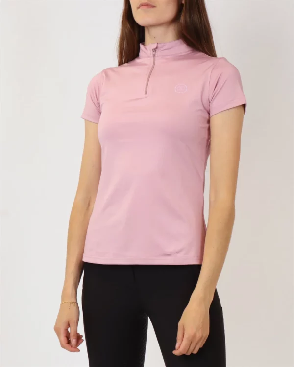 Polo d'entrainement rose - Rebel by montar