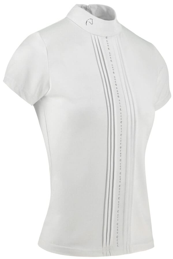 Polo équithéme Dorla blanc – Image 4