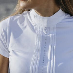 Polo équithéme Dorla blanc