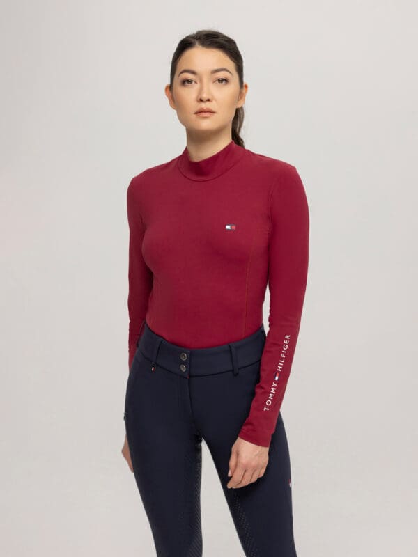 Sous-peau Rollkragen bordeaux - Tommy hilfiger equestrian