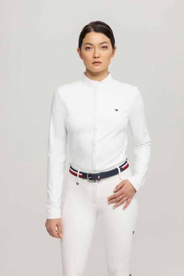 Chemise de concours Charlotte blanc femme - Tommy hilfiger equestrian