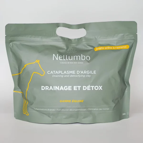 Argile drainage et détox 1,5kg - Nellumbo