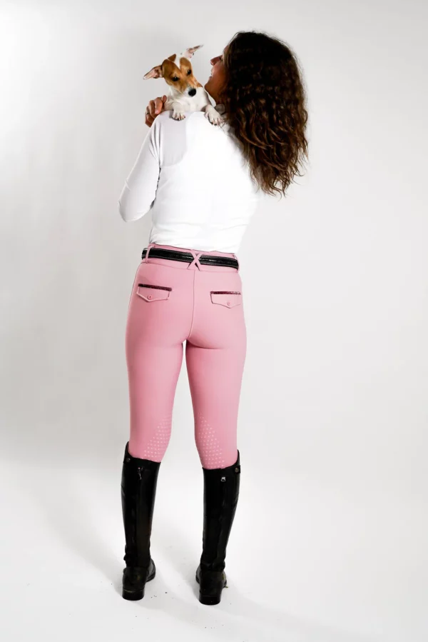 Pantalon d'équitation rose modéle " Alpha" - JL Jump – Image 3