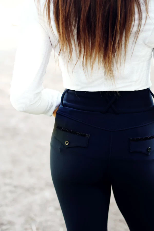 Pantalon d'équitation noir modéle " Alpha" - JL Jump – Image 3