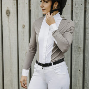 Chemise de concours Julie taupe - Equithéme