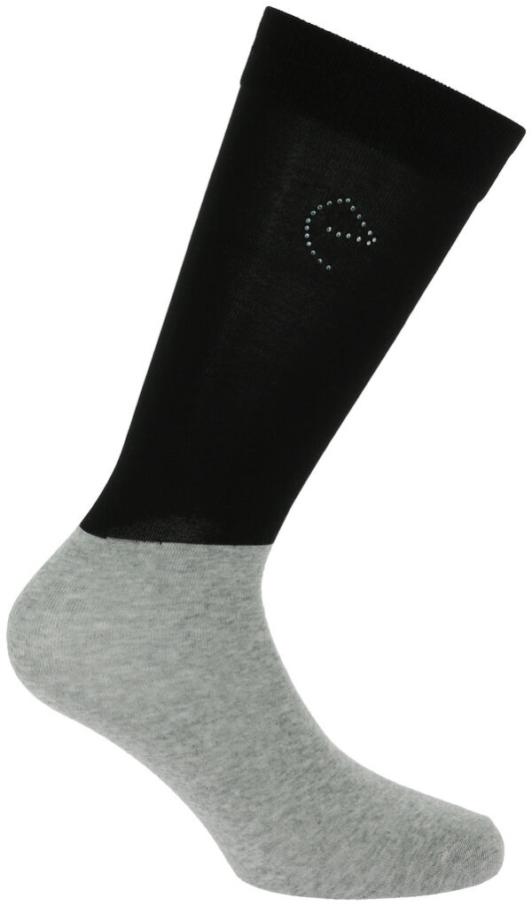 Chaussette compet Je t'aime Noir - Equithéme