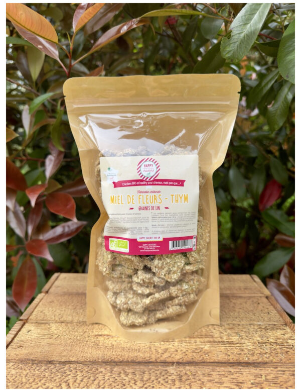 Friandises crackers miel et thym 300g - Happy crackers