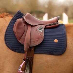 Tapis Horizon marine et marron - Kevin Staut collection