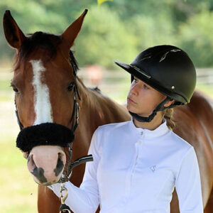 Polo de concours blanc femme manches longues - Kevin staut collection