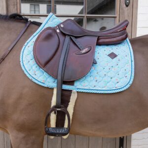 Tapis de selle Velvet pied-de-poule - Kentucky Horsewear